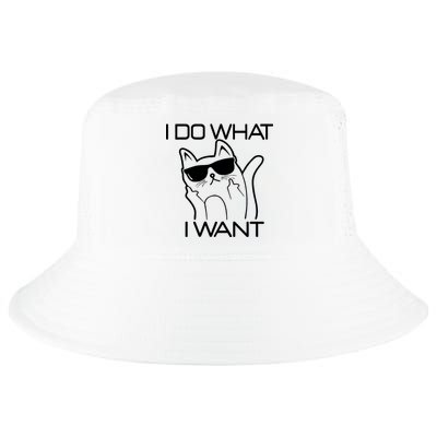 I Do What I Want Funny Cat Cool Comfort Performance Bucket Hat