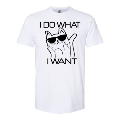 I Do What I Want Funny Cat Softstyle® CVC T-Shirt