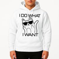 I Do What I Want Funny Cat Hoodie