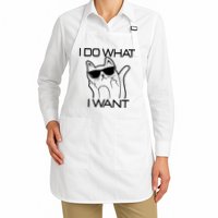 I Do What I Want Funny Cat Apron