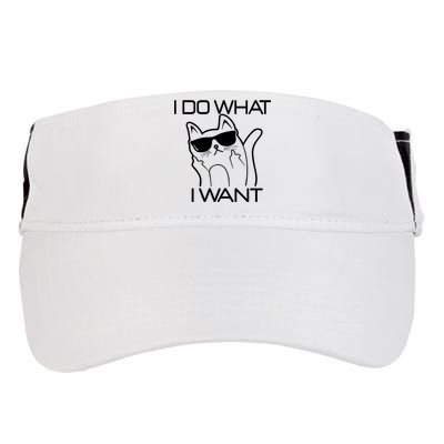 I Do What I Want Funny Cat Adult Drive Performance Visor