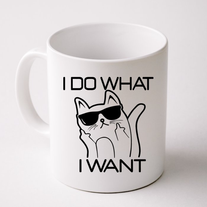 I Do What I Want Funny Cat Coffee Mug