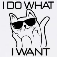 I Do What I Want Funny Cat Mug