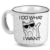 I Do What I Want Funny Cat 15oz Campfire Ceramic Mug