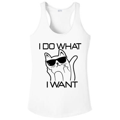 I Do What I Want Funny Cat Ladies PosiCharge Competitor Racerback Tank