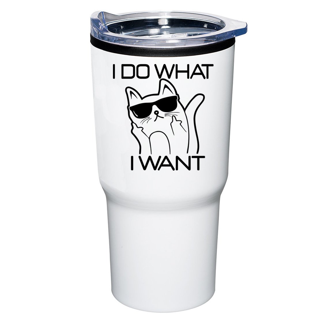 I Do What I Want Funny Cat Tumbler