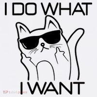 I Do What I Want Funny Cat Premium T-Shirt