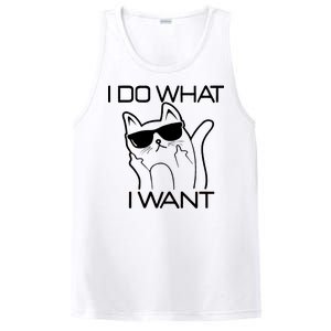 I Do What I Want Funny Cat PosiCharge Competitor Tank