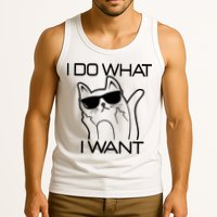 I Do What I Want Funny Cat Tank Top