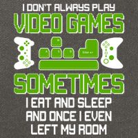 I Don't Always Play Video Games Gamer Cotton Canvas Backpack