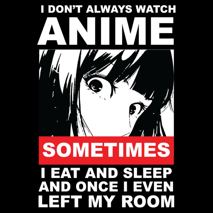 I Don't Always Watch Anime Funny Hoodie