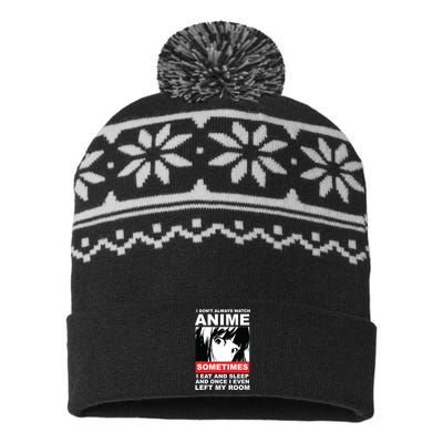 I Don't Always Watch Anime Funny USA-Made Snowflake Beanie