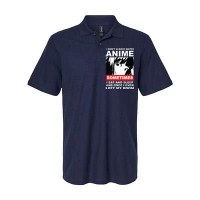 I Don't Always Watch Anime Funny Softstyle Adult Sport Polo