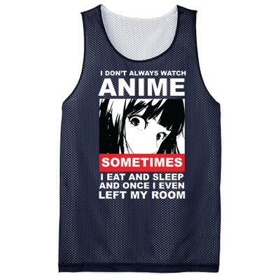 I Don't Always Watch Anime Funny Mesh Reversible Basketball Jersey Tank