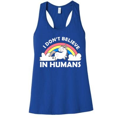 I Don't Believe In Humans Women's Racerback Tank