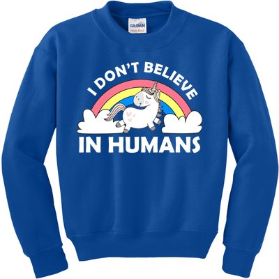 I Don't Believe In Humans Kids Sweatshirt