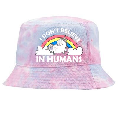 I Don't Believe In Humans Tie-Dyed Bucket Hat