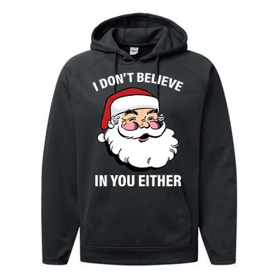 I Don't Believe In You Either X-Mas Performance Fleece Hoodie