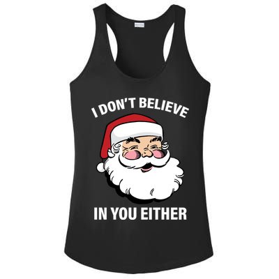 I Don't Believe In You Either X-Mas Ladies PosiCharge Competitor Racerback Tank