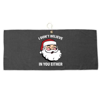 I Don't Believe In You Either X-Mas Large Microfiber Waffle Golf Towel