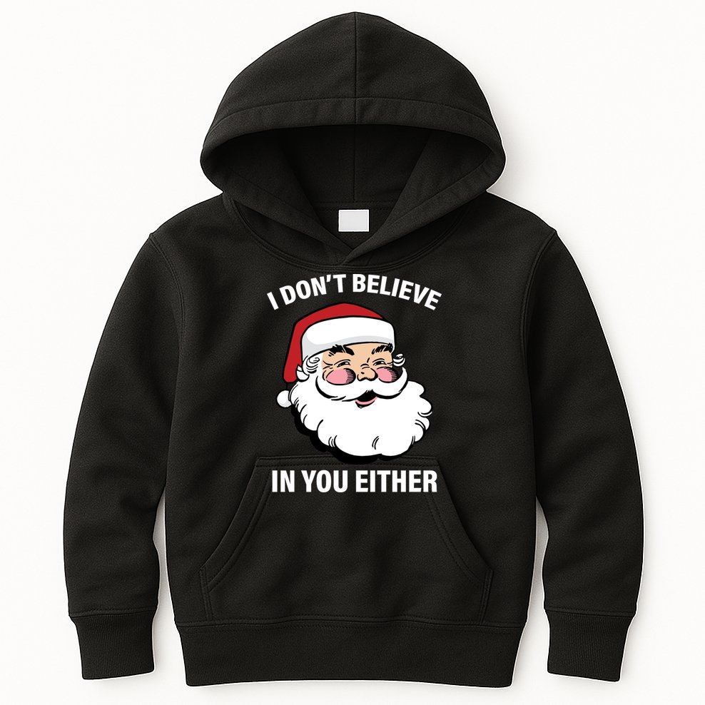 I Don't Believe In You Either X-Mas Kids Hoodie