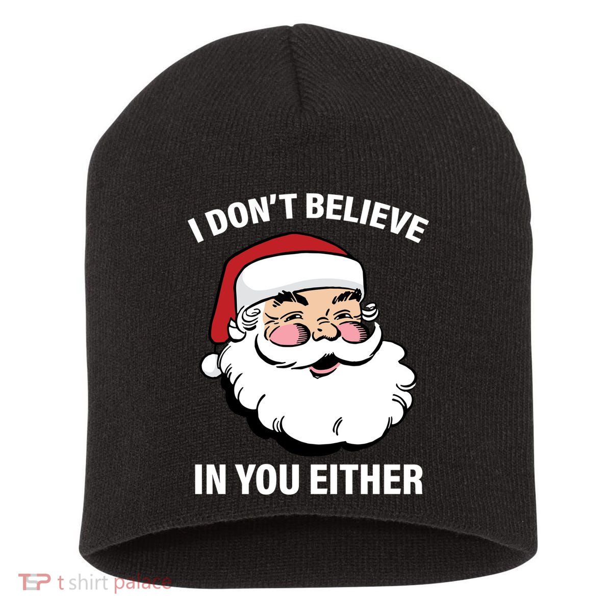 I Don't Believe In You Either X-Mas Short Acrylic Beanie