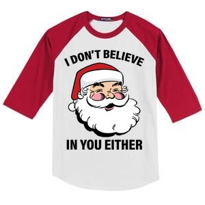 I Don't Believe In You Either X-Mas Kids Colorblock Raglan Jersey