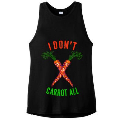 I Don't Carrot All Ladies PosiCharge Tri-Blend Wicking Tank