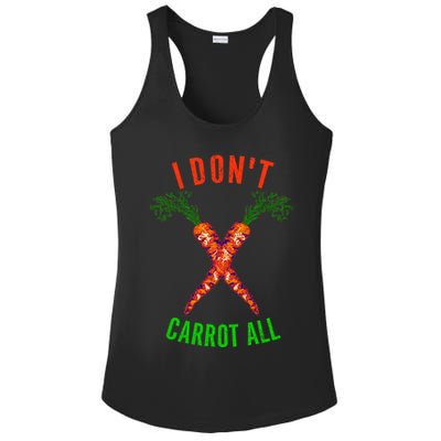I Don't Carrot All Ladies PosiCharge Competitor Racerback Tank