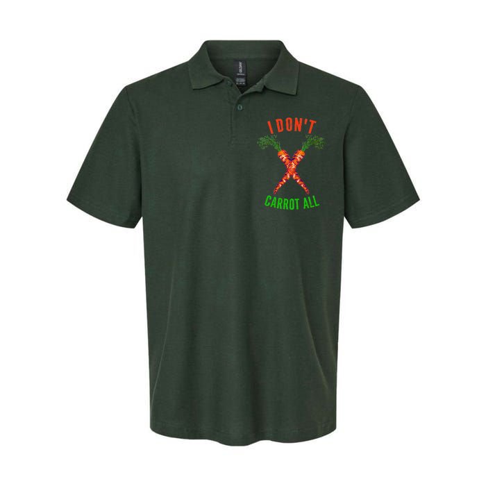 I Don't Carrot All Softstyle Adult Sport Polo