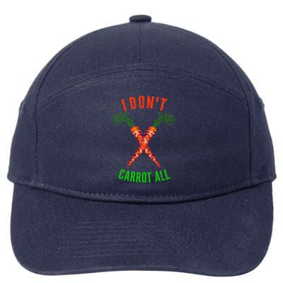 I Don't Carrot All 7-Panel Snapback Hat