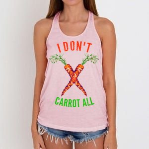 I Don't Carrot All Women's Knotted Racerback Tank