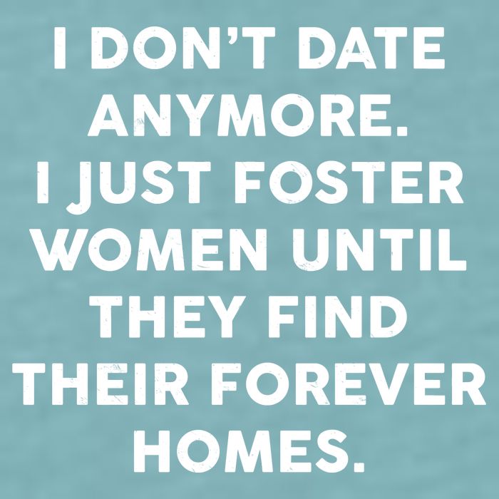 I Don't Date Anymore I Just Foster Women Sueded Cloud Jersey T-Shirt