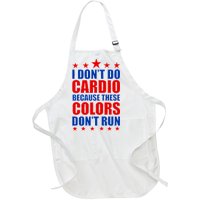 I Don't Do Cardio Because These Colors Don't Run Full-Length Apron With Pockets