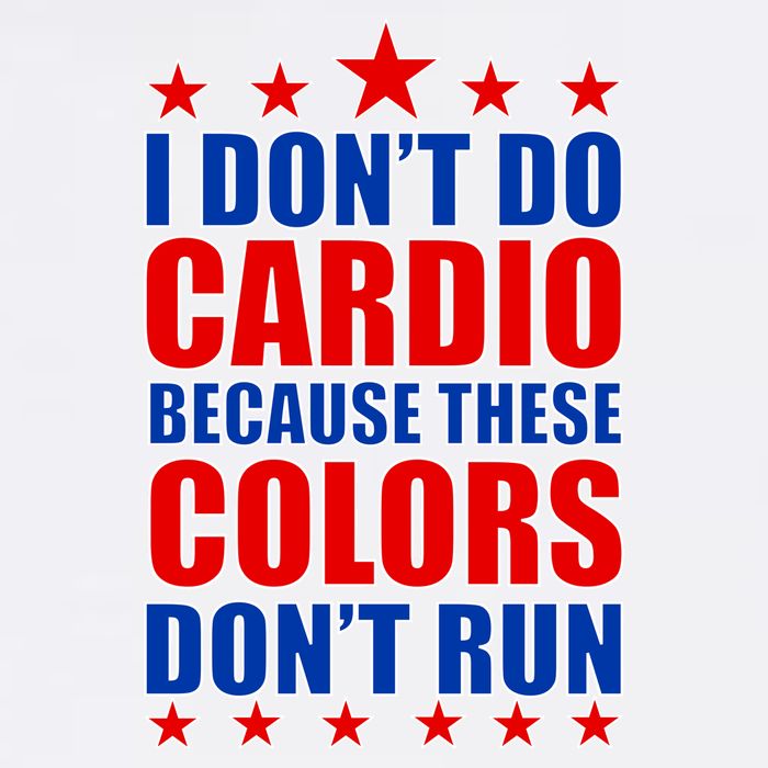 I Don't Do Cardio Because These Colors Don't Run Bucket Hat