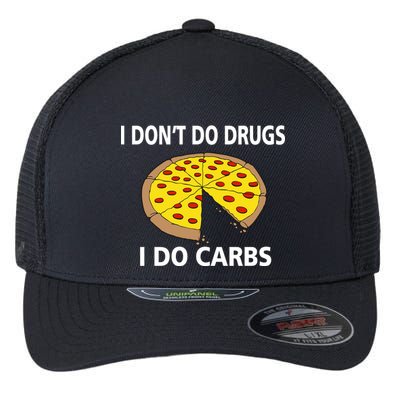 I Don't Do Drugs I Do Carbs Flexfit Unipanel Trucker Cap