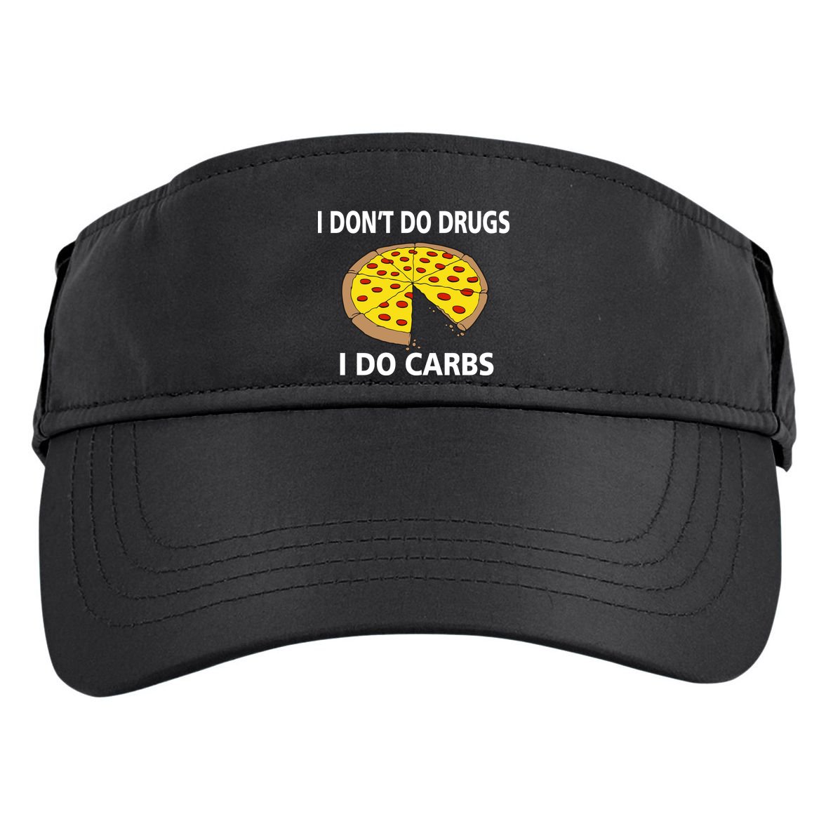 I Don't Do Drugs I Do Carbs Adult Drive Performance Visor
