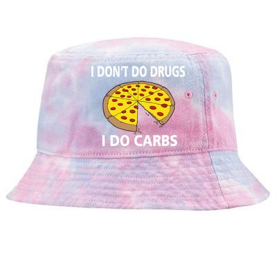 I Don't Do Drugs I Do Carbs Tie-Dyed Bucket Hat