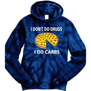 I Don't Do Drugs I Do Carbs Tie Dye Hoodie