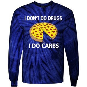 I Don't Do Drugs I Do Carbs Tie-Dye Long Sleeve Shirt