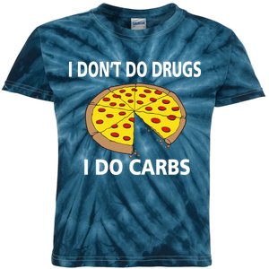 I Don't Do Drugs I Do Carbs Kids Tie-Dye T-Shirt