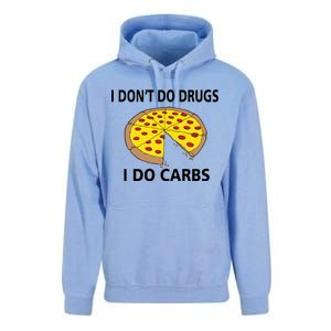 I Don't Do Drugs I Do Carbs Unisex Surf Hoodie