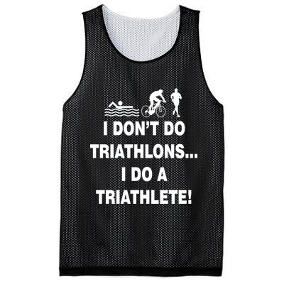 I Don't Do Tri-Athelons A Tri-Athlete Mesh Reversible Basketball Jersey Tank