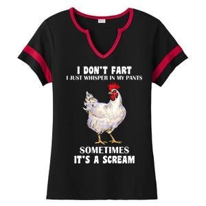 I Don't Fart I whisper In My Pants It's A Scream Ladies Halftime Notch Neck Tee