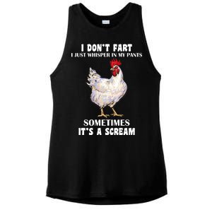 I Don't Fart I whisper In My Pants It's A Scream Ladies PosiCharge Tri-Blend Wicking Tank