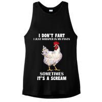 I Don't Fart I whisper In My Pants It's A Scream Ladies PosiCharge Tri-Blend Wicking Tank