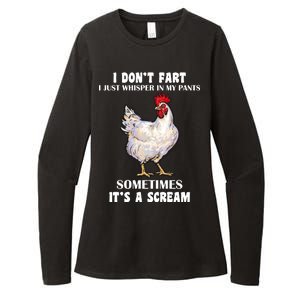 I Don't Fart I whisper In My Pants It's A Scream Womens CVC Long Sleeve Shirt