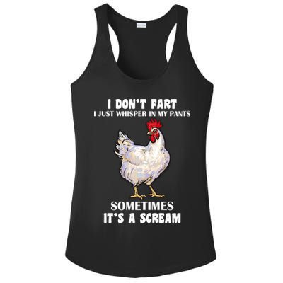 I Don't Fart I whisper In My Pants It's A Scream Ladies PosiCharge Competitor Racerback Tank