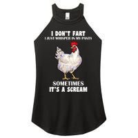 I Don't Fart I whisper In My Pants It's A Scream Women's Perfect Tri Rocker Tank