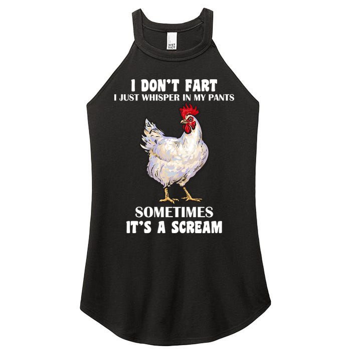 I Don't Fart I whisper In My Pants It's A Scream Women's Perfect Tri Rocker Tank